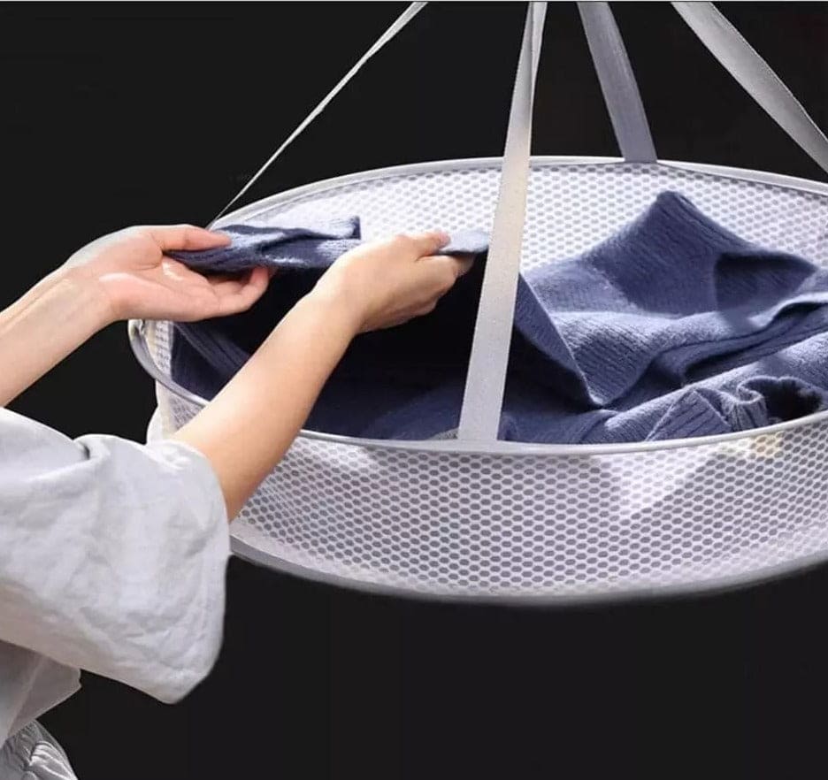 Clothes Drying Basket, Hanging Sweater Net Pocket, Thickened Anti-Deformation Cardigan Drying Rack, Double Layer Socks Drying Bag, Drawing Laundry Basket Clothes Drying Basket, Hanging Sweater Net Pocket, Thickened Anti-Deformation Cardigan Drying Rack, Double Layer Socks Drying Bag, Drawing Laundry Basket